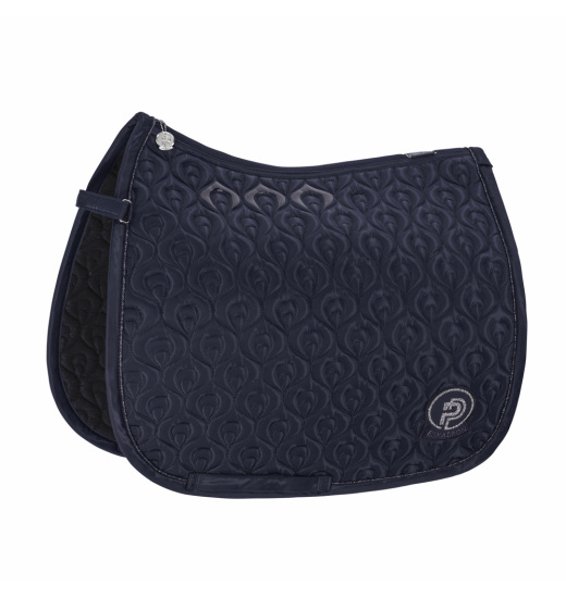 Eskadron Highgloss Peacock Equestrian Saddle Pad Platinum Pure