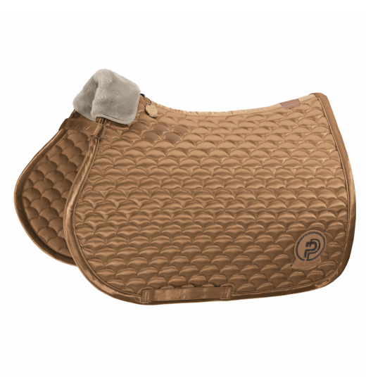 ESKADRON SATIN CLOUD EQUESTRIAN SADDLE PAD PLATINUM EQUISHOP