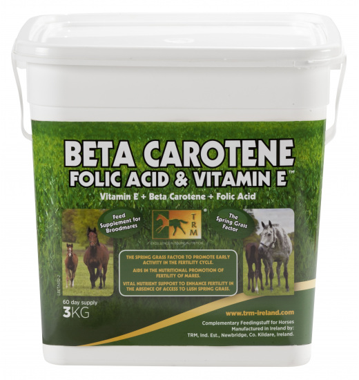 TRM BETA CAROTENE , FOLIC ACID & VITAMIN E - 1 in category: Horse vitamins for horse riding