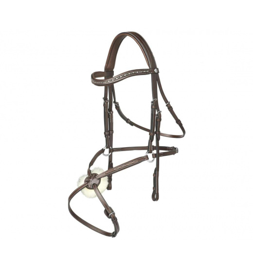 PRESTIGE ITALIA TREMITI HEADSTALL E117 WITHOUT REINS - 1 in category: Bridles for horse riding