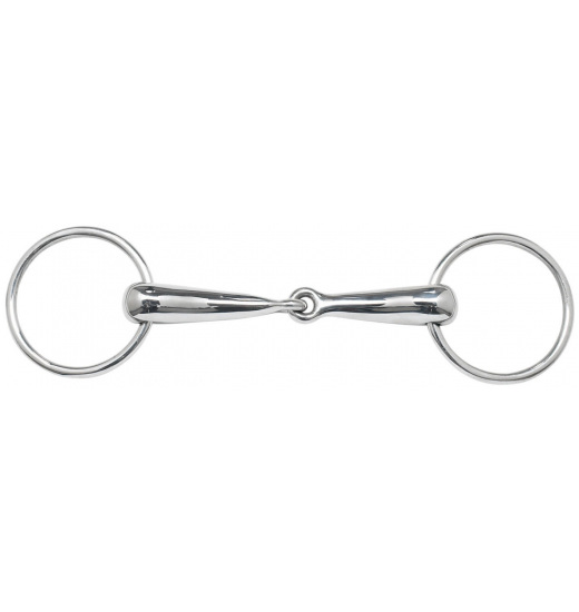 BUSSE SNAFFLE BIT EDELSTAHL, HOLLOW - 1 in category: Single joined bits for horse riding