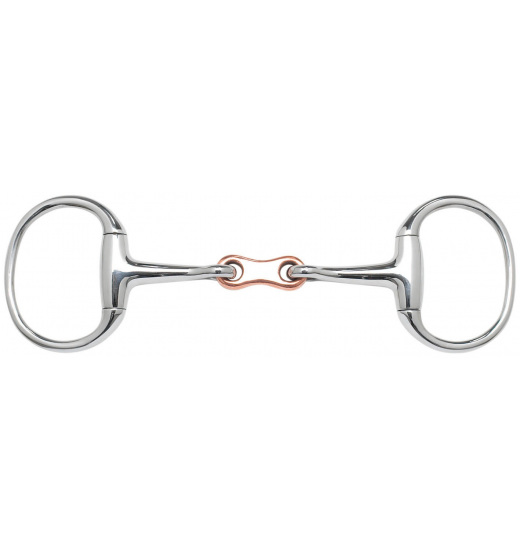 BUSSE EGGBUTT SNAFFLE FRENCH-LINK EDELSTAHL - 1 in category: Double joined bits for horse riding