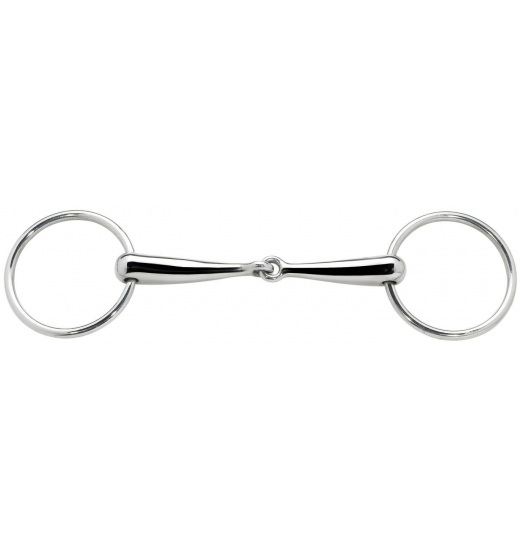 BUSSE SNAFFLE BIT EDELSTAHL, THIN - 1 in category: Single joined bits for horse riding
