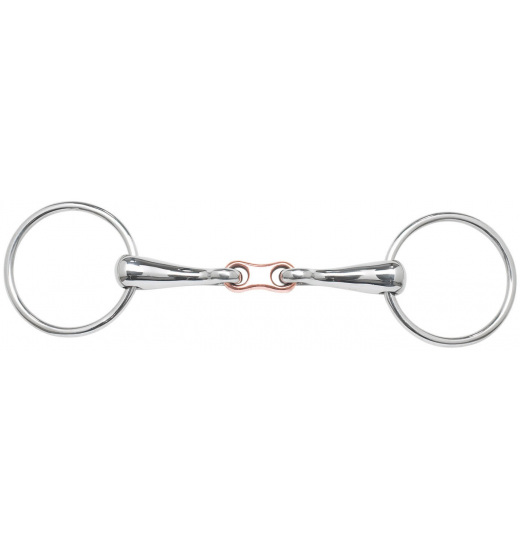 BUSSE SNAFFLE BIT EDELSTAHL, SOLID - 1 in category: Single joined bits for horse riding