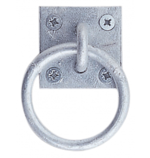 BUSSE TIE RING PLATTE, ZINC-PLATTED - 1 in category: Stable for horse riding