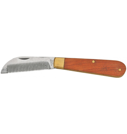 BUSSE PENKNIFE MANE THINNER, WOODEN HANDLE - 1 in category: Mane & tail brushes for horse riding