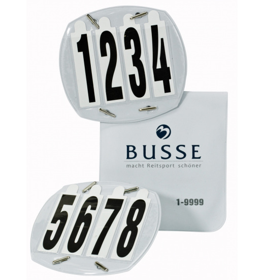 BUSSE COMPETITION NUMBERS OVAL, BAG, 4-DIGITS - 1 in category: accessories for horse riding