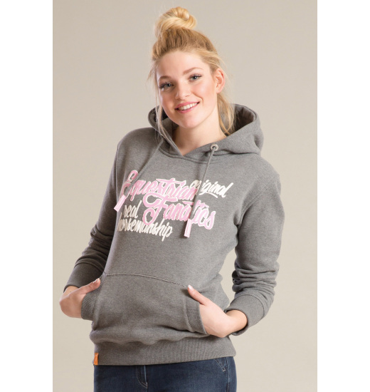 BELLA LADIES HOODIE ANTHRA MELANGE BELLA LADIES HOODIE ANTHRA MELANGE