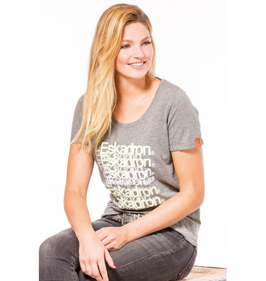 LULU WOMEN'S RELAXED T-SHIRT ANTHRA MELANGE LULU WOMEN'S RELAXED T-SHIRT ANTHRA MELANGE