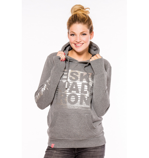BELLA WOMEN'S HOODIE GREY MELANGE BELLA WOMEN'S HOODIE GREY MELANGE
