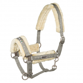 ESKADRON PIN BUCKLE HEADCOLLAR FAUXFUR NICI - 1 in category: Halters with fur for horse riding