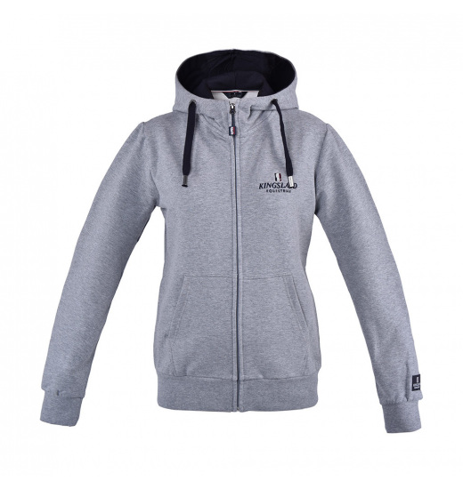 KINGSLAND CLASSIC UNISEX HOOD SWEAT JACKET GREY