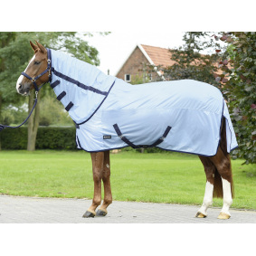 WHE Equestrian Classic Stripe Horse Pony Cob Field Yard Outdoor Stable Fly Rug 