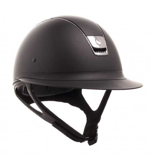 SAMSHIELD KASK MISS SHIELD SHADOWMATT / 255 SWAROVSKI / CZARNY CHROM / BRĄZOWY - 1 w kategorii: Kaski jeździeckie do jazdy konne