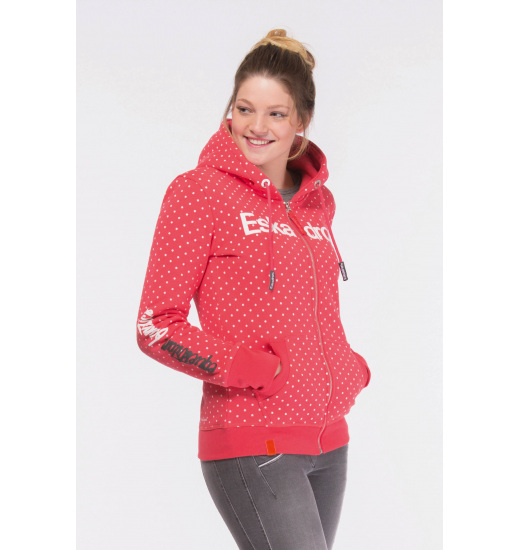 BLUZA ZAZA Z KAPTUREM DAMSKA POPPYPINK DOTS BLUZA ZAZA Z KAPTUREM DAMSKA POPPYPINK DOTS