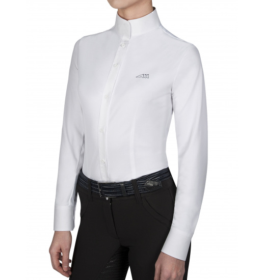 VICTORIA WOMEN'S LONGSLEEVE COMPETITION SHIRT - 1 in category: Classic for horse riding