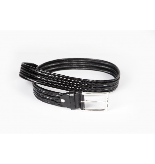 EQUILINE LOGAN ELASTIC UNISEX BELT BLACK