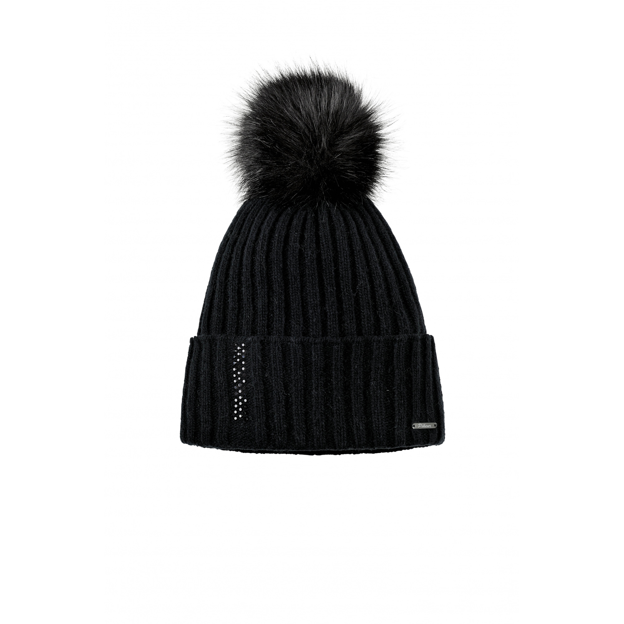 womens white bobble hat