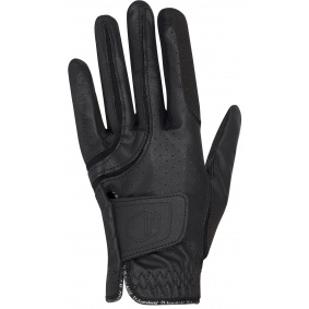 Extra Small Black Or Navy William Hunter Equestrian Winter Fleece Riding Gloves With Leather Reinforcements Extra Large 