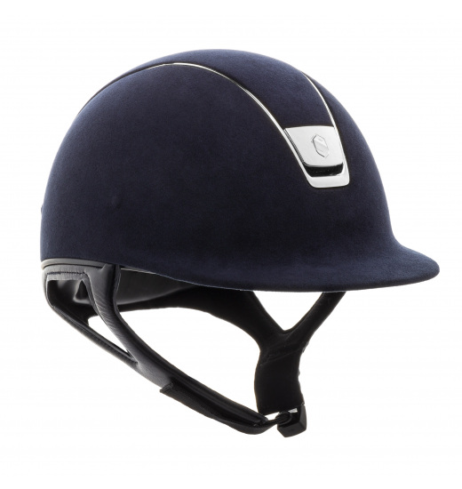 KASK PREMIUM / ALCANTARA TOP / GRANATOWY / SREBRNY CHROM / GRANATOWY KASK PREMIUM / ALCANTARA TOP / GRANATOWY / SREBRNY CHROM / GRANATOWY