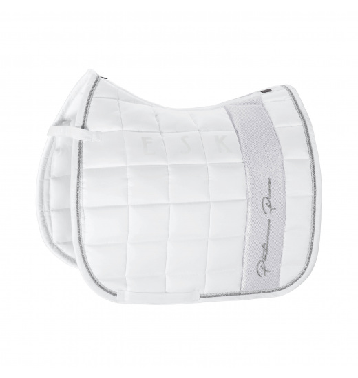 GLOSSY BIG SQUARE SADDLE CLOTH PLATINUM PURE GLOSSY BIG SQUARE SADDLE CLOTH PLATINUM PURE