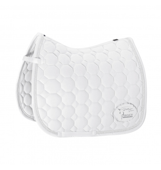 COTTON EMBLEM SADDLE CLOTH PLATINUM PURE COTTON EMBLEM SADDLE CLOTH PLATINUM PURE