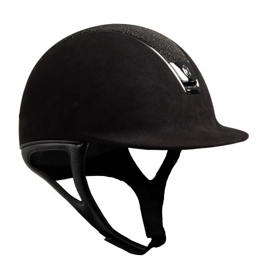 KASK PREMIUM / CRYSTAL BLACK TOP / SILVER CHROME CZARNY KASK PREMIUM / CRYSTAL BLACK TOP / SILVER CHROME CZARNY