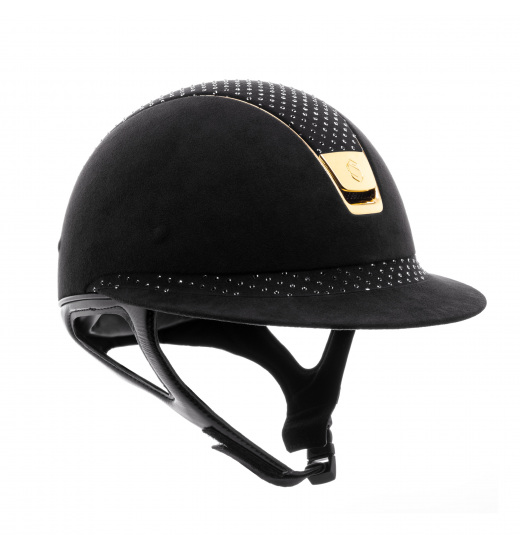 SAMSHIELD MISS SHIELD / PREMIUM / ALCANTARA / SPARKLING JET LIGHT BLACK - 1 in category: Horse riding helmets for horse riding