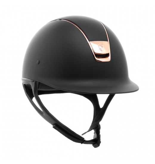 SAMSHIELD KASK SHADOWMATT / ROSE GOLD TRIM / ROSE GOLD BLASON CZARNY - 1 w kategorii: Kaski jeździeckie do jazdy konnej