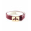 MaKeBe MAKEBE LUXY GLAZE BELT NAPPA LEATHER AND BRASS MAROON