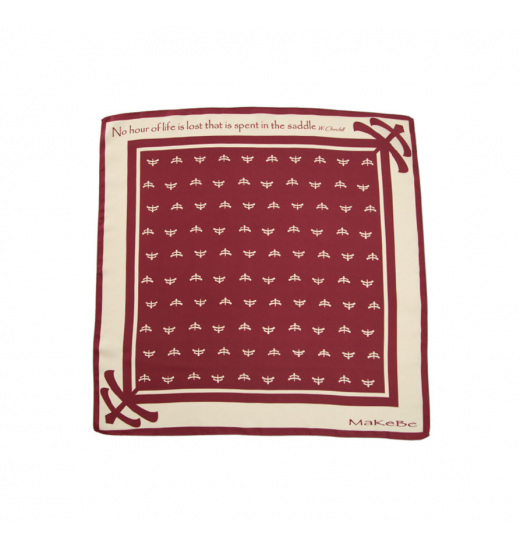 LUXY SILK FOULARD MAKEBE LOGO LUXY SILK FOULARD MAKEBE LOGO