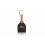 MaKeBe MAKEBE STIRRUP TUSCANY LEATHER KEY RING BLACK