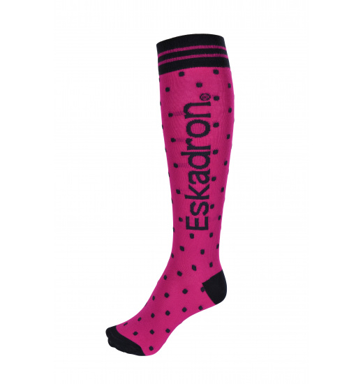PODKOLANÓWKI DAMSKIE FUCHSIA DOTS Eskadron PODKOLANÓWKI DAMSKIE FUCHSIA DOTS
