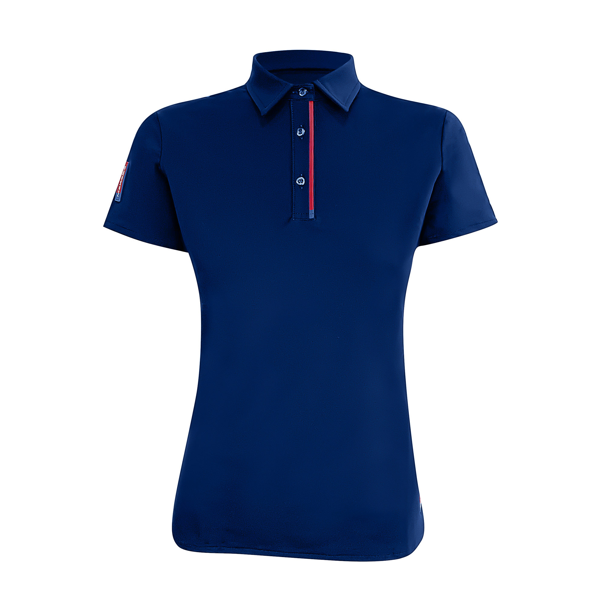 blue womens polo shirt