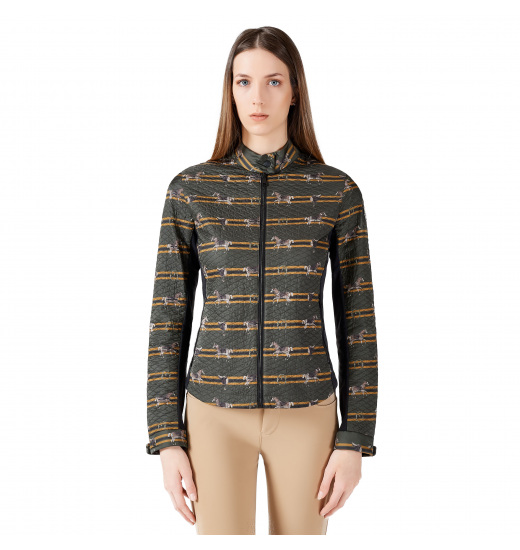 green equestrian jacket