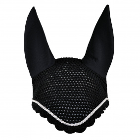 ESKADRON NAUSZNIKI CZARNE DLA KONIA REGULAR SILVER