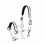 Eskadron ESKADRON GLOSSY DOUBLEPIN HEADCOLLAR PLATINUM PURE 2020 WHITE