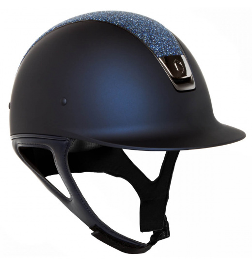 SAMSHIELD TOP CRYSTAL / BLACK CHROME / NAVY SHADOWMATT HELMET - 1 in category: helmets for horse riding