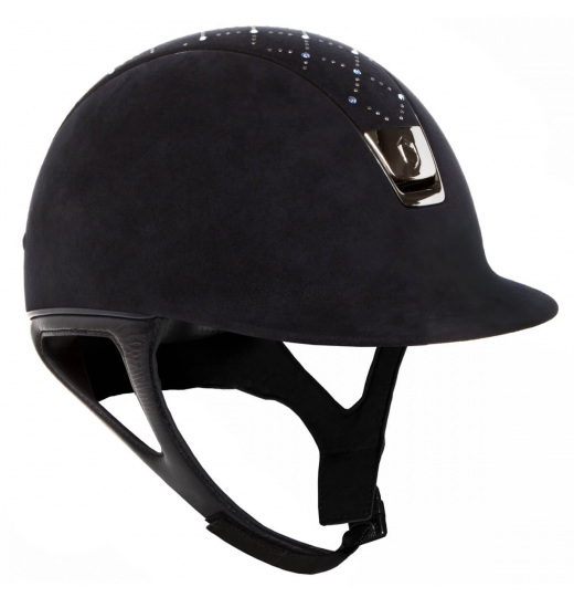 SAMSHIELD LOZENGE SWAROVSKI / NAVY PREMIUM HELMET - 1 in category: helmets for horse riding