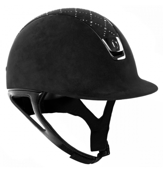 SAMSHIELD LOZENGE SWAROVSKI / BLACK PREMIUM HELMET - 1 in category: helmets for horse riding