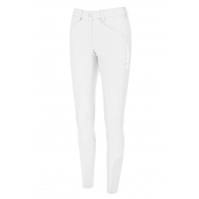 PIKEUR SALLY SLIM GRIP FRAUENREITHOSE MIT VOLLBESATZ WEISS
