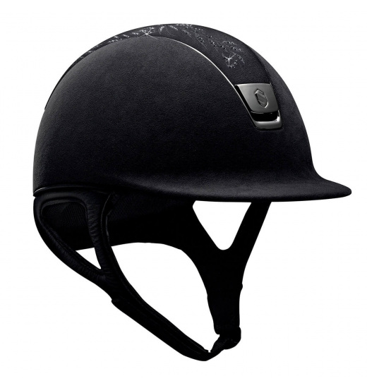 SAMSHIELD TOP FLOWER /BLACK CHROME / BLACK PREMIUM HELMET - 1 in category: helmets for horse riding