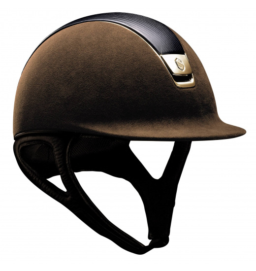 LEATHER TOP/ GOLDEN CHROME/ BROWN PREMIUM HELMET LEATHER TOP/ GOLDEN CHROME/ BROWN PREMIUM HELMET