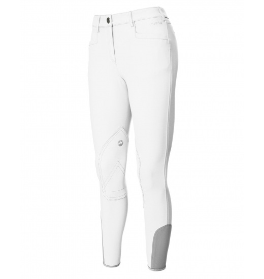 PIKEUR LANDY HUNTER MCCROWN WOMEN'S KNEE GRIP BREECHES WHITE