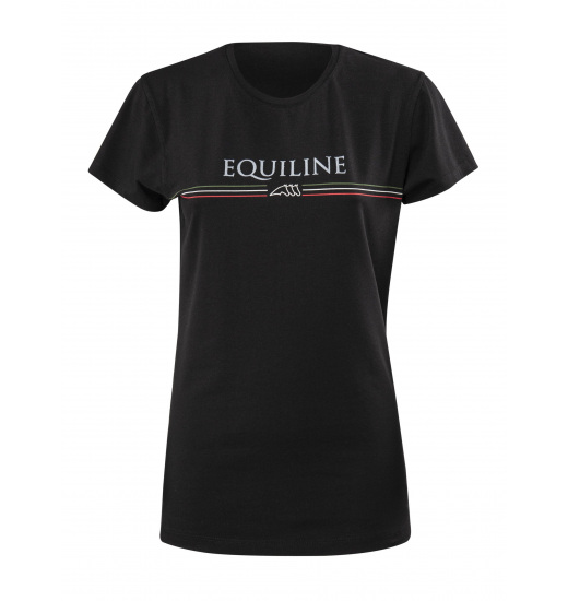 EQUILINE EXE FRAUENREIT-T-SHIRT SCHWARZ