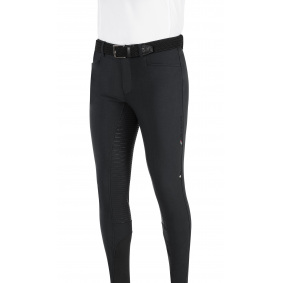 EQUILINE EBRO BRYCZESY CZARNE JEŹDZIECKIE Z PEŁNYM LEJEM MĘSKIE