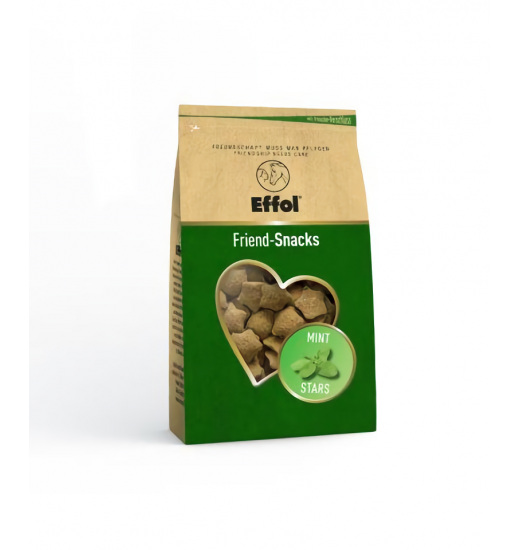EFFOL SUPLEMENTARY FEED FOR HORSES FRIEND-SNACKS MINT STARS 500GR - 1 in category: Horse treats for horse riding