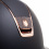 MISS SHIELD SHADOWMATT / CRYSTAL FABRIC PINK GOLD BLASON / PINK GOLD CHROME / BLACK - 3 in der Kategorie: Samshield Reithelme