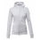 Eqode EQODE BY EQUILINE WOMEN’S FULL ZIP HOODIE WHITE