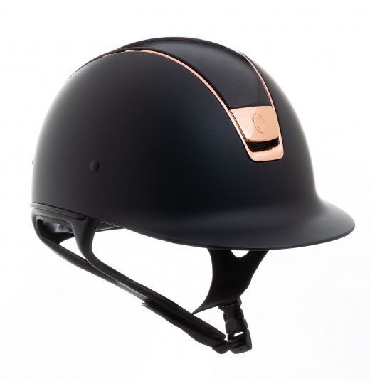 SHADOWMATT / SHADOW GLOSSY BLACK TOP / ROSE GOLD BLACK - 1 in category: Samshield Rose Gold helmets for horse riding